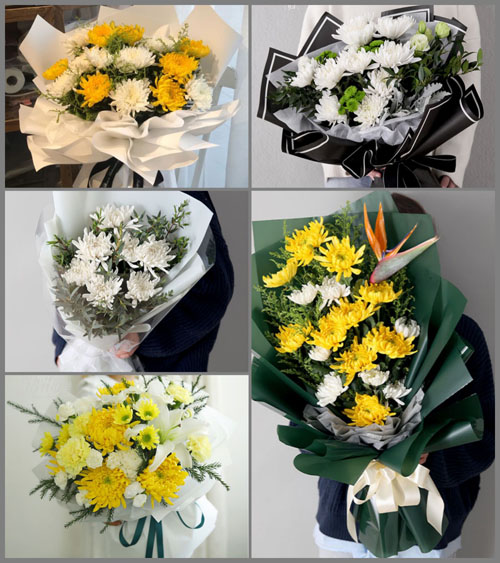 河北承德双桥区水泉沟镇白事花束代送